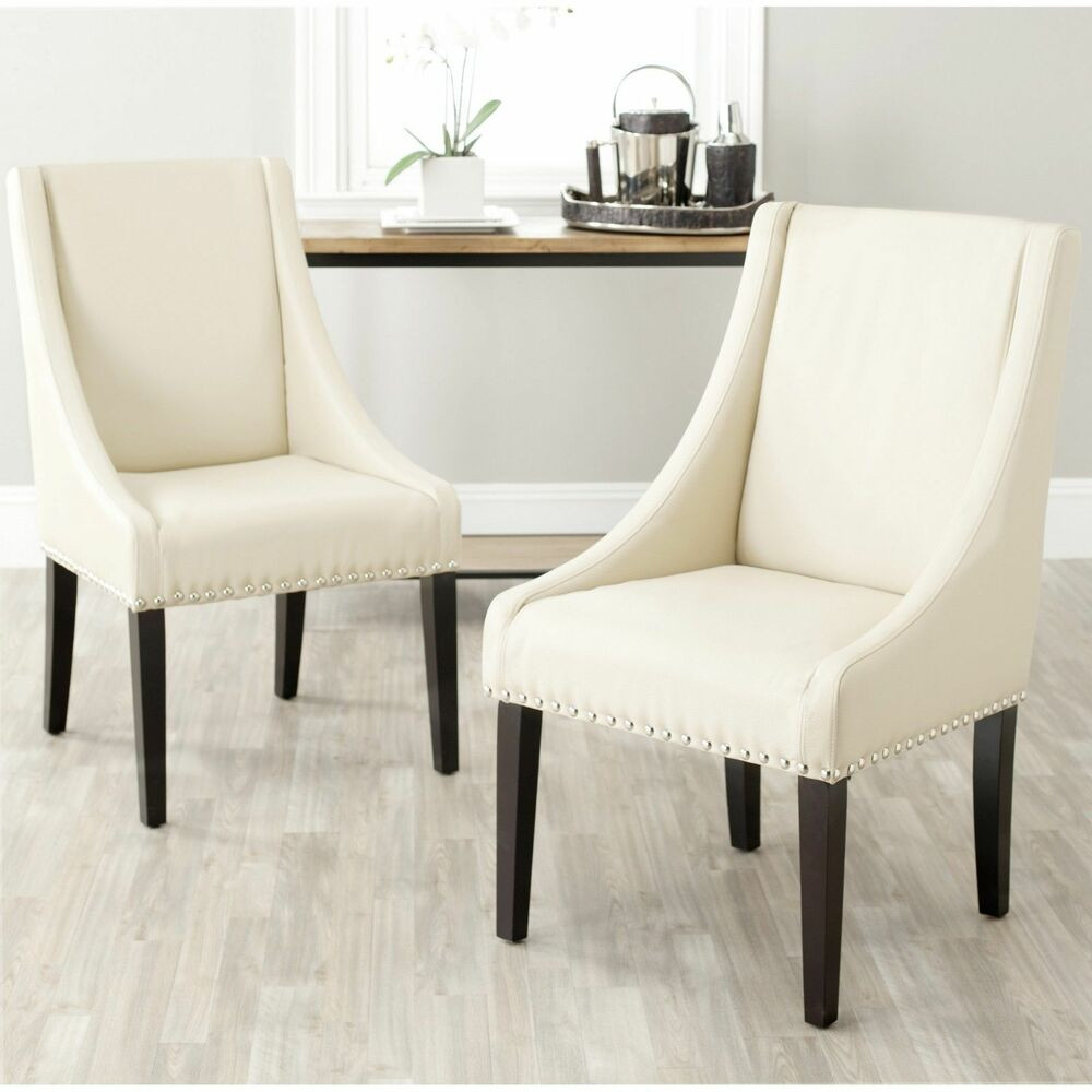 Best ideas about Dining Room Chairs With Arms
. Save or Pin 2x Arm Chair Nailhead Leather High Back Dining Room Chairs Now.