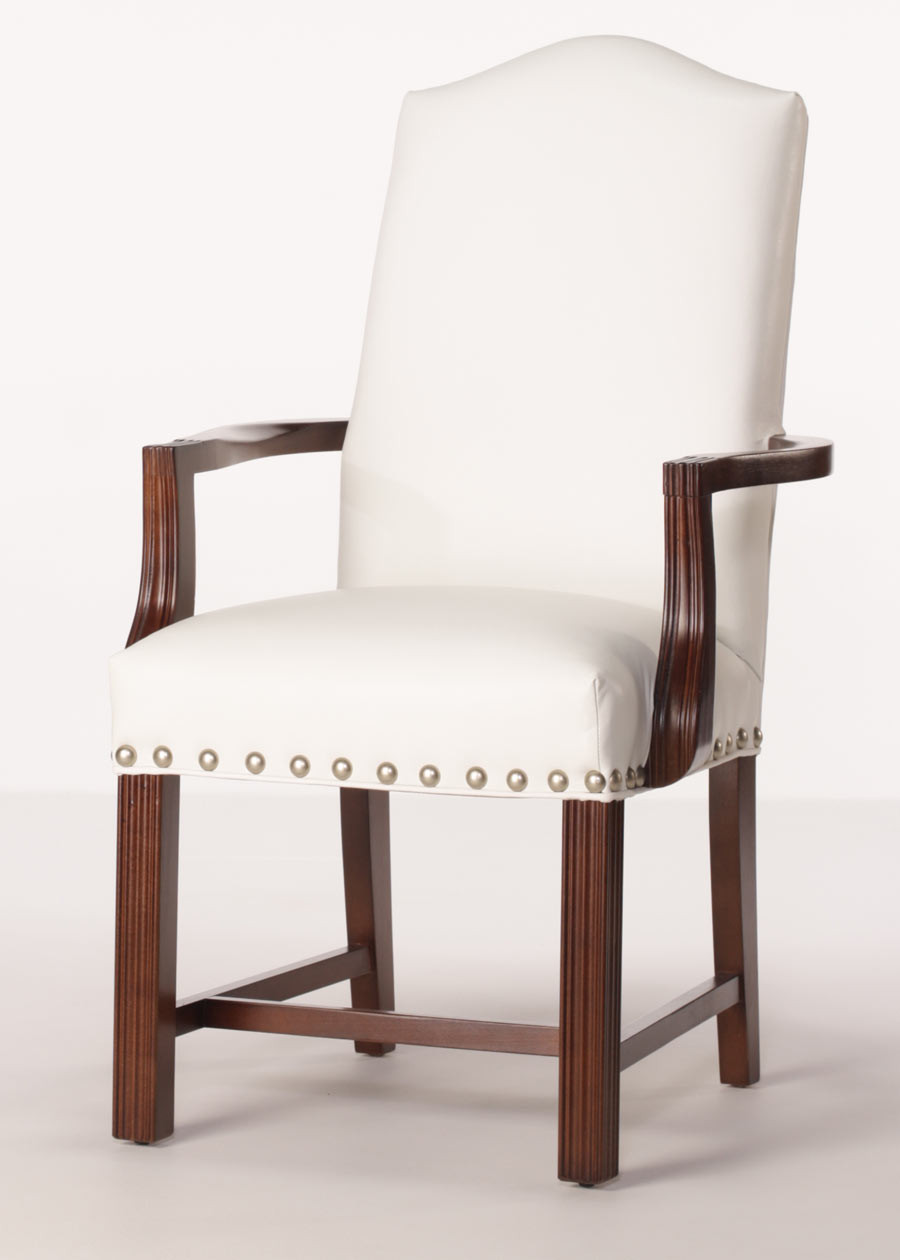 Best ideas about Dining Room Chairs With Arms
. Save or Pin Arlington Arm Chair Leather Dining Chair with Finished Arms Now.