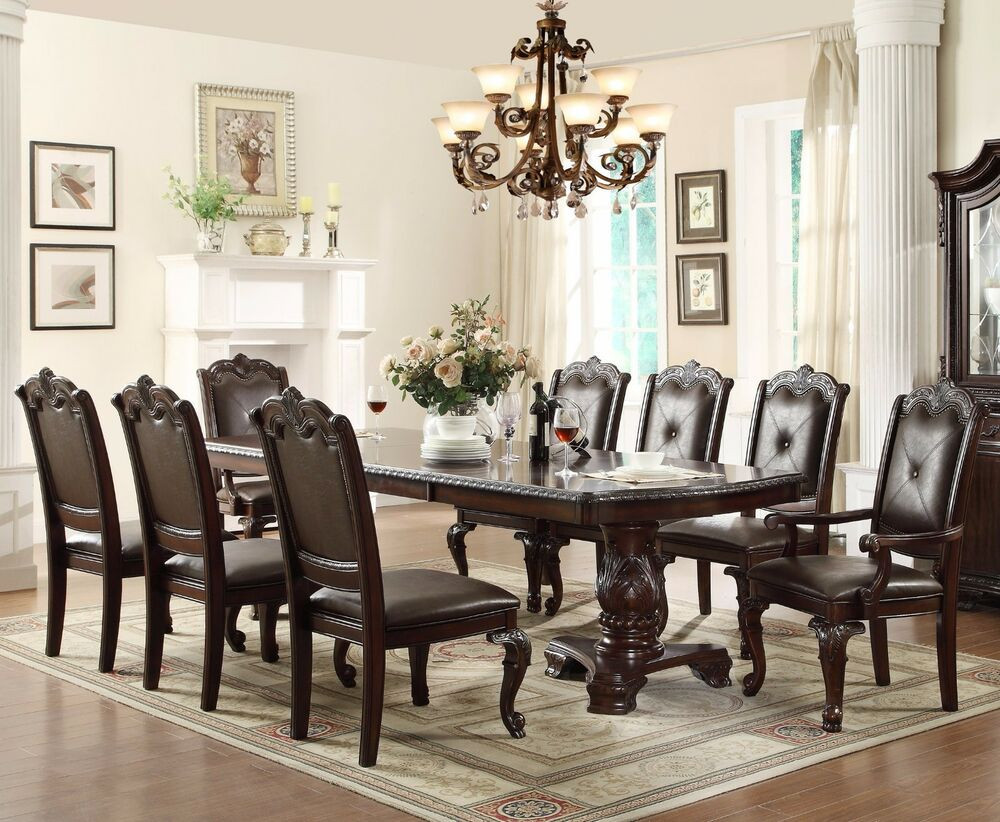 Best ideas about Dining Room Furniture
. Save or Pin 7 PC English Antique Formal Dining Room Furniture Table Now.