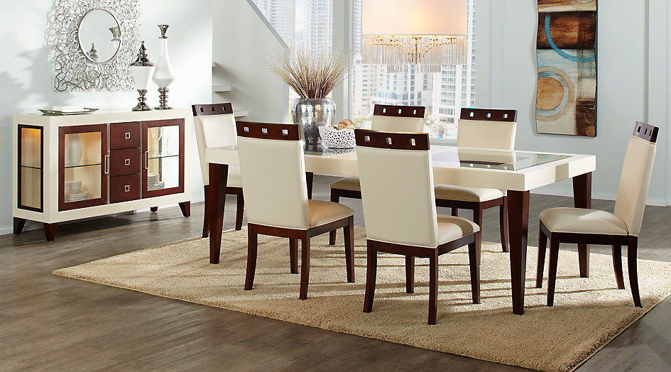 Best ideas about Dining Room Pictures
. Save or Pin Sofia Vergara Savona Ivory 5 Pc Rectangle Dining Room Now.