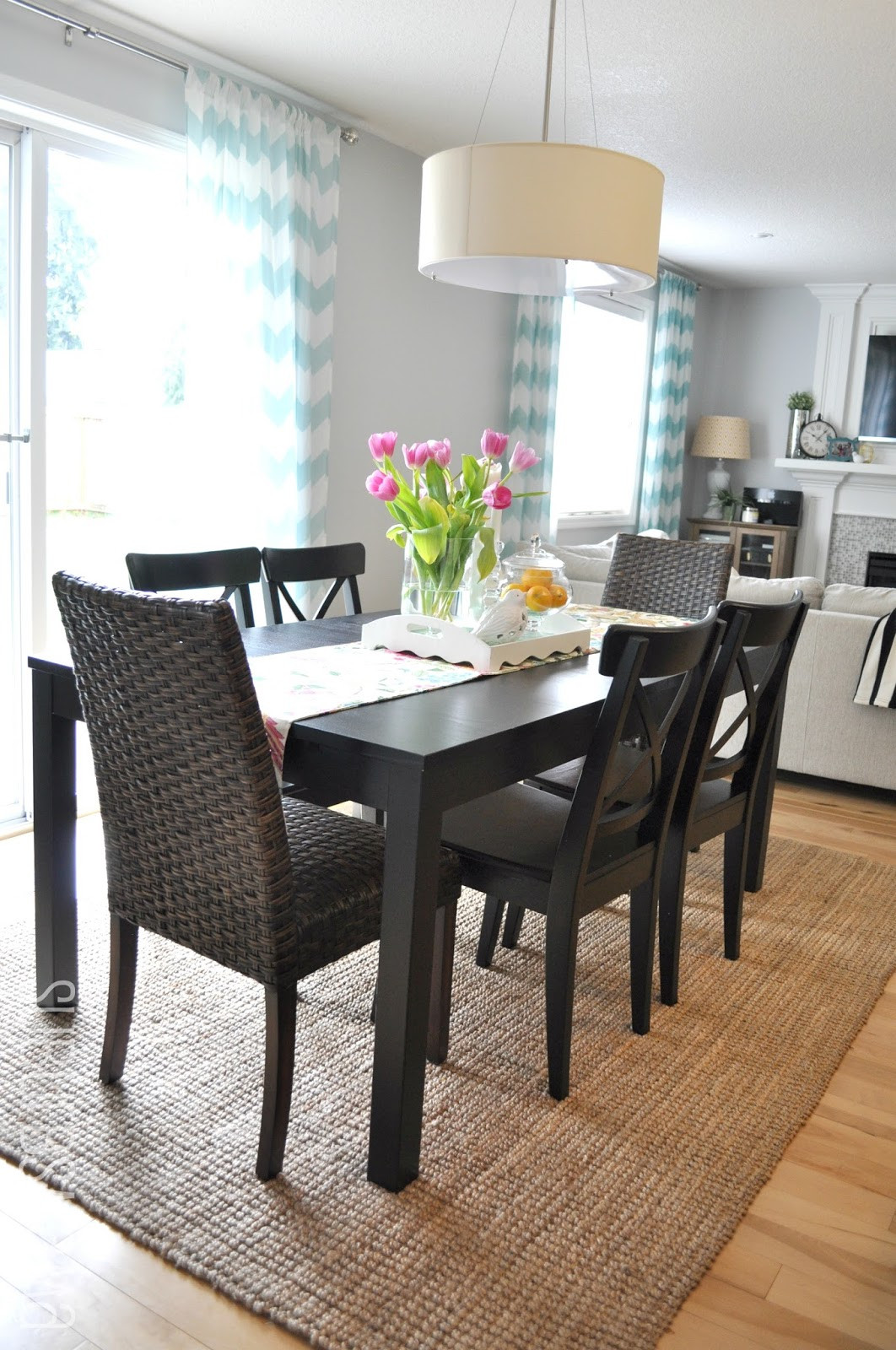 Best ideas about Dining Room Rug
. Save or Pin Suburbs Mama Dining Area Third times the charm Now.