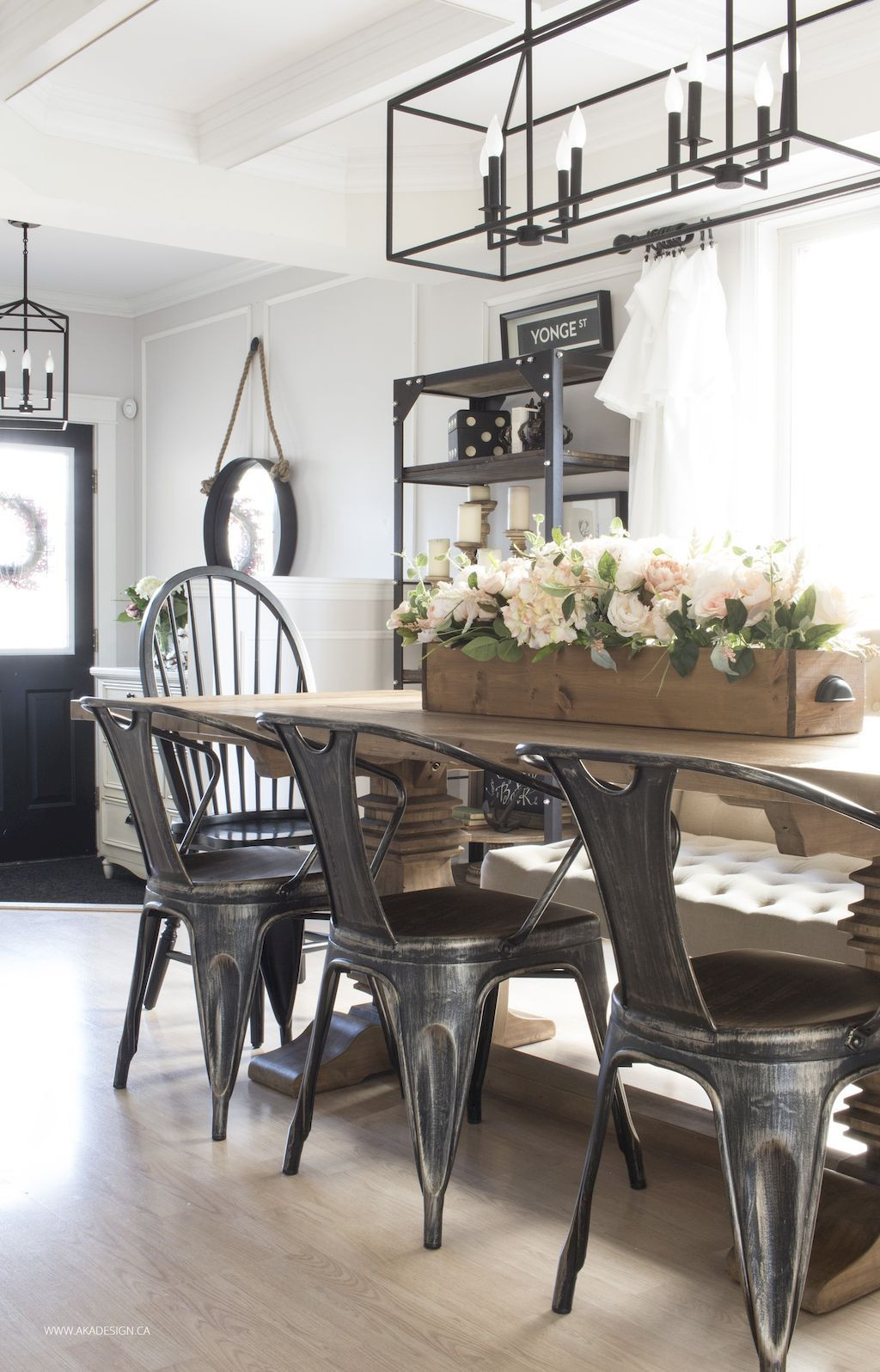 Best ideas about Dining Room Tables Decorations Ideas
. Save or Pin 45 Modern Farmhouse Dining Room Decorating Ideas Now.