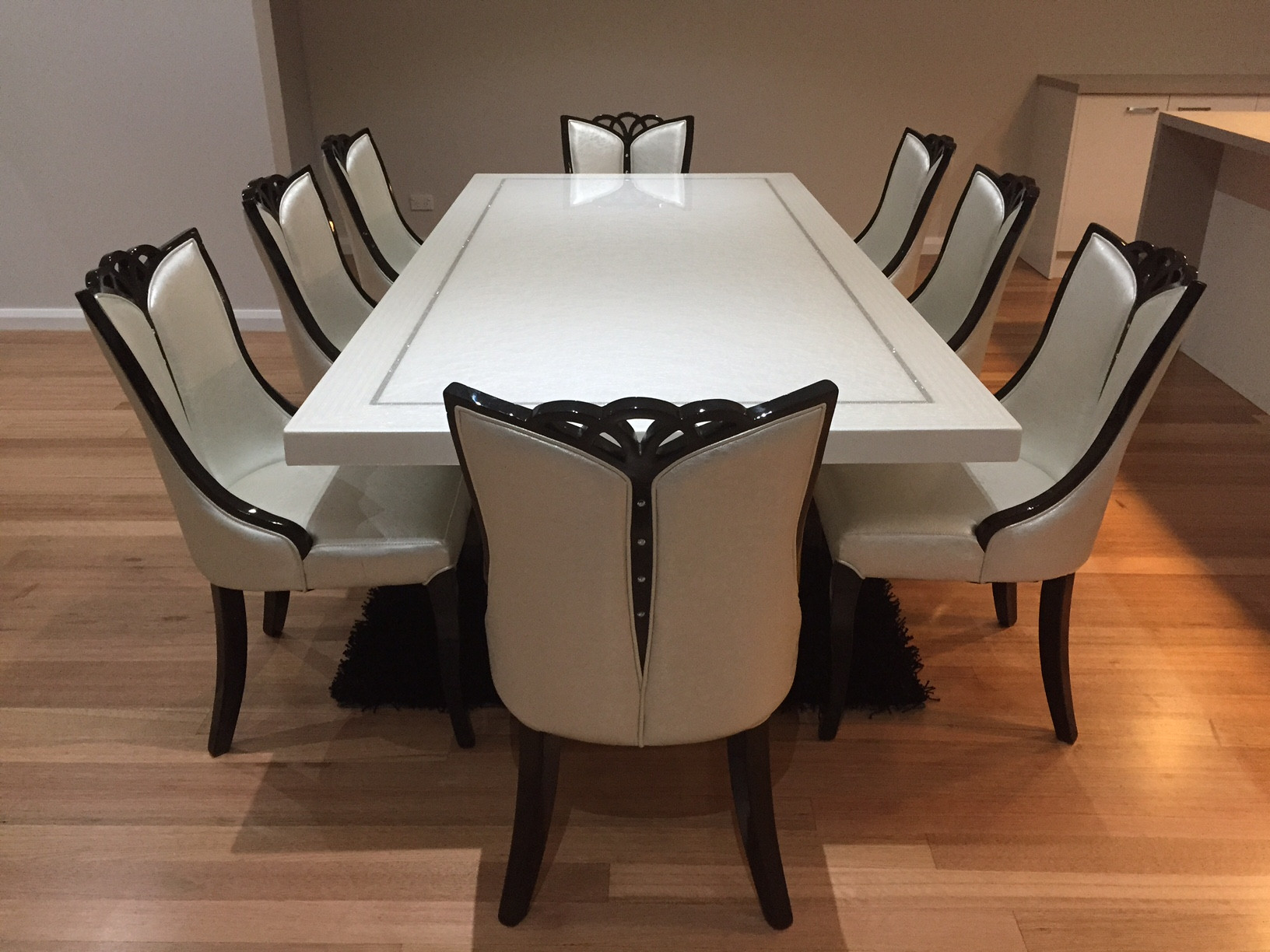 Best ideas about Dining Table For 8
. Save or Pin Bianca Marble Dining table with 8 Chairs Now.