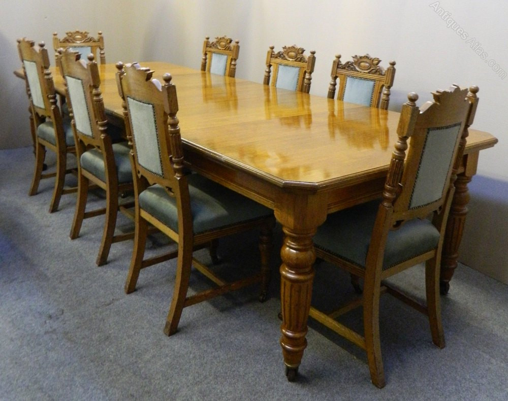 Best ideas about Dining Table For 8
. Save or Pin Oak Extending Dining Table & 8 Chairs Antiques Atlas Now.