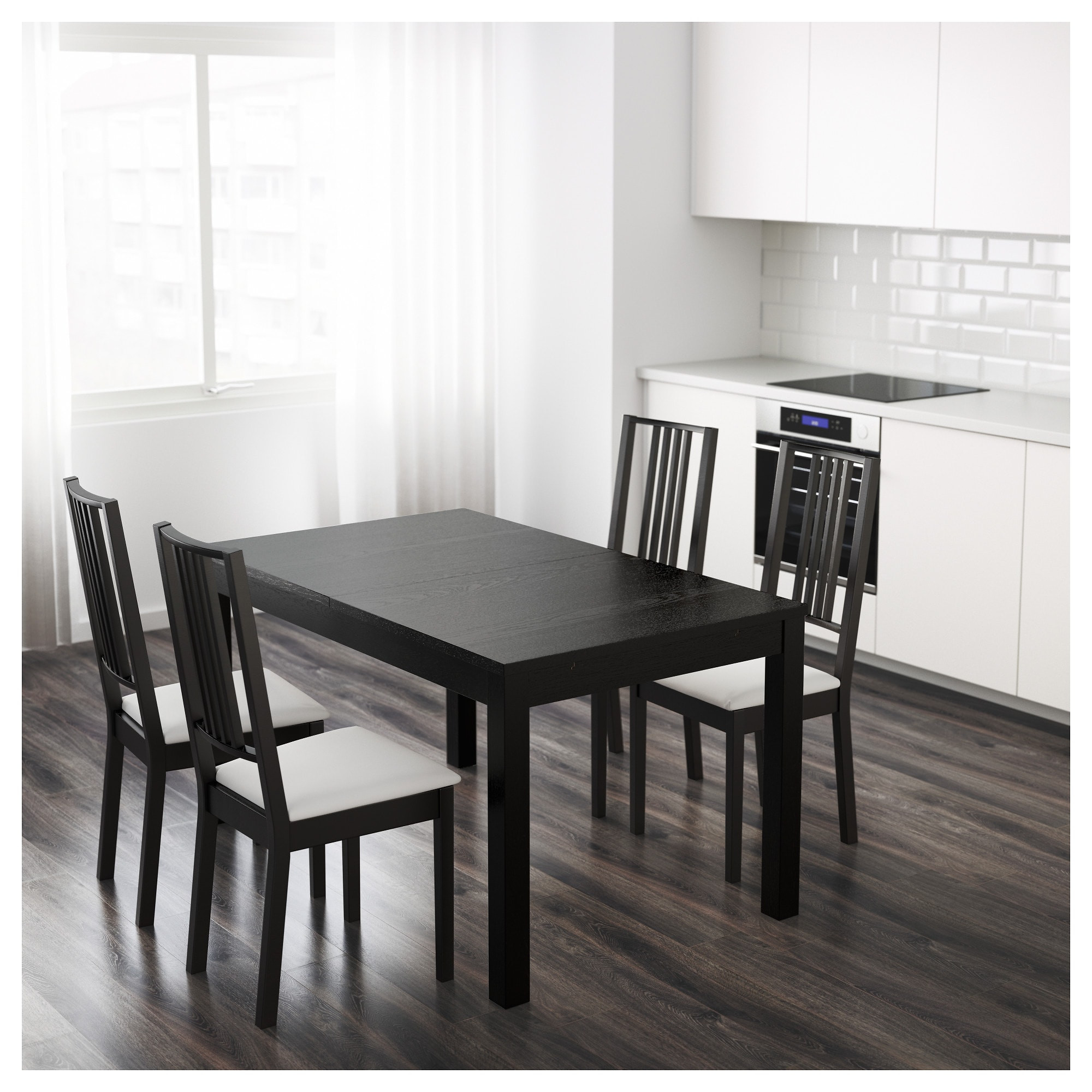 Best ideas about Dining Table Ikea
. Save or Pin BJURSTA Extendable table Brown black 140 180 220 x 84 cm Now.