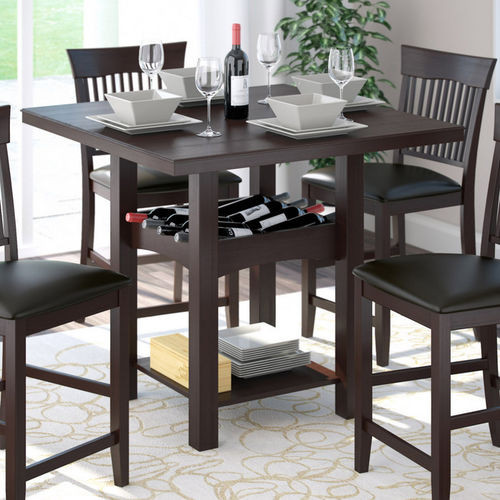 Best ideas about Dining Table With Wine Rack
. Save or Pin CorLiving Bistro Counter Height Dining Table with Wine Now.