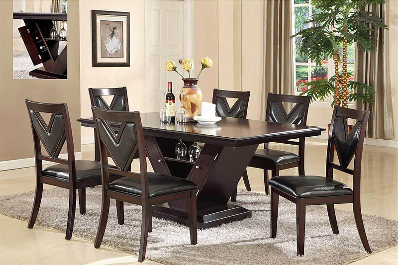 Best ideas about Dining Table With Wine Rack
. Save or Pin Contemporary Dining Room Set – Wine Rack Table Base Now.