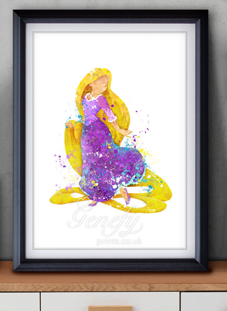 Best ideas about Disney Wall Art
. Save or Pin Disney Rapunzel Tangled Watercolor Poster Print Wall Decor Now.