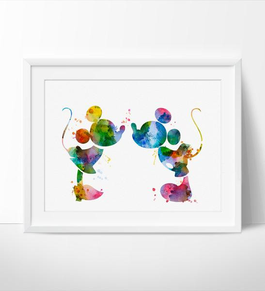 Best ideas about Disney Wall Art
. Save or Pin Mickey and Minnie Art Print Kiss Poster Disney Wall Art Now.