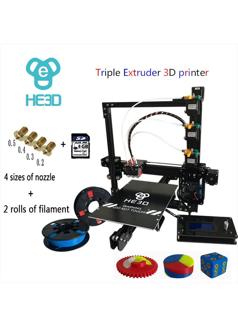 Best ideas about DIY 3D Printer Kit
. Save or Pin EI3 Tricolor DIY 3D Printer kit Triple Extruder Now.