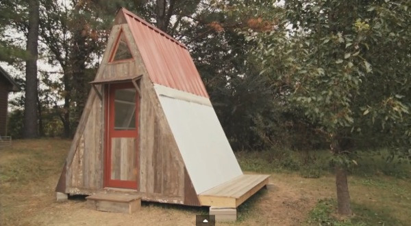 Best ideas about DIY A-Frame Cabin Plans
. Save or Pin Transforming A frame Micro Cabin you can build for $1200 Now.