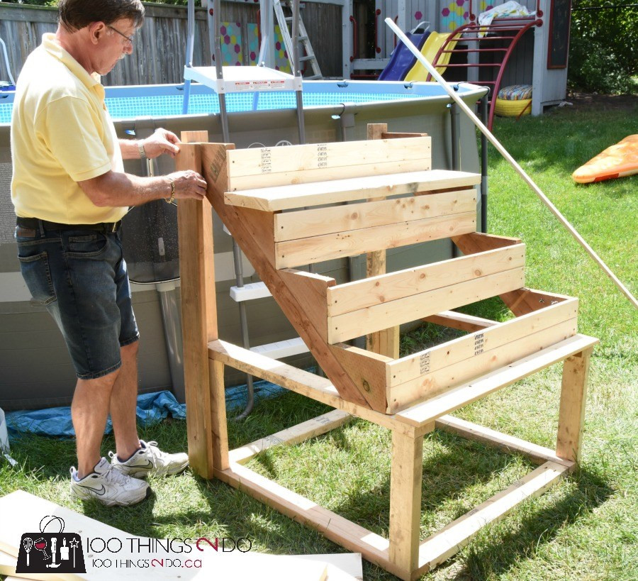 Best ideas about DIY Above Ground Pool Steps
. Save or Pin DIY ground pool ladder stairs Now.
