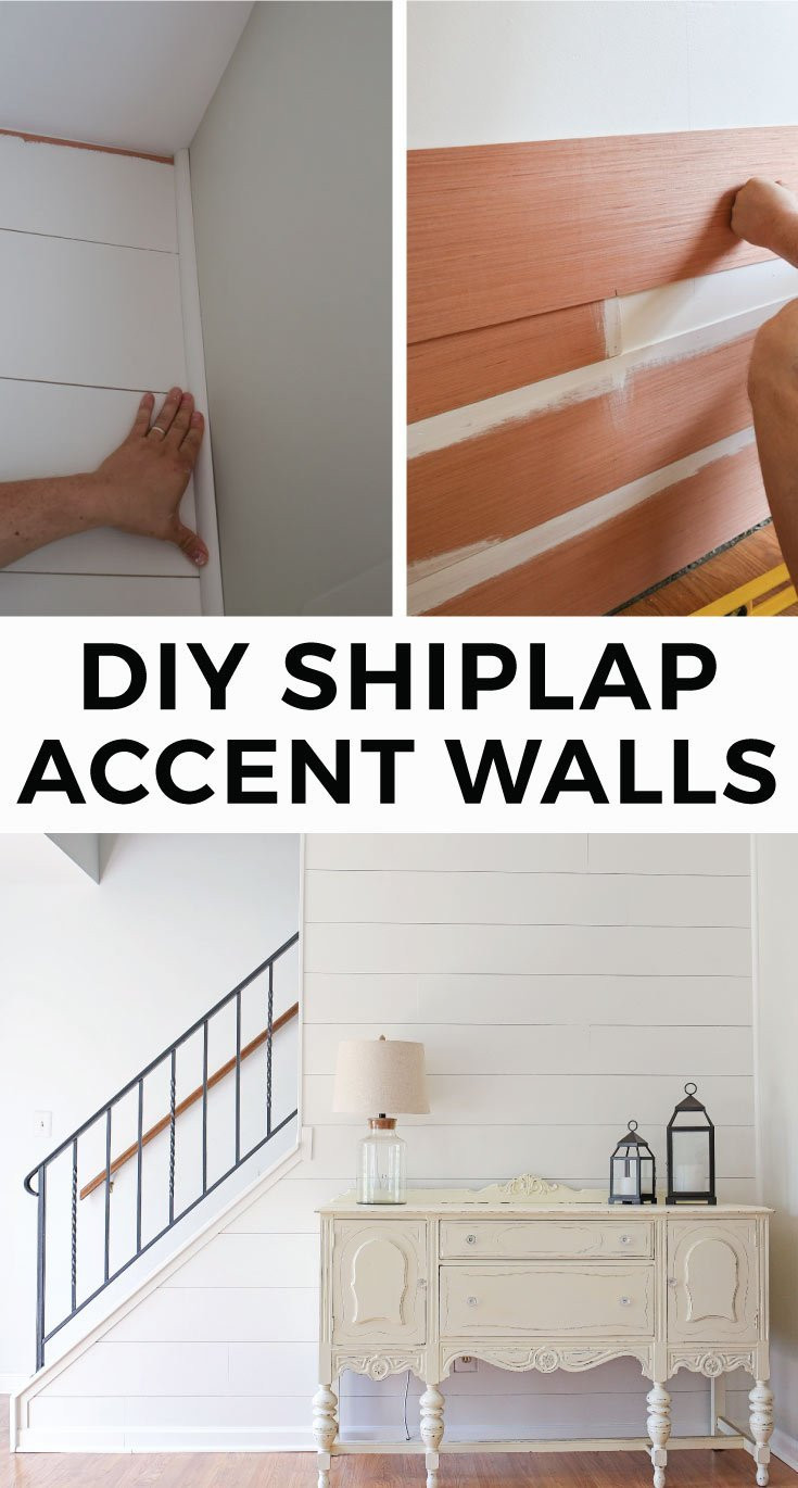 Best ideas about DIY Accent Wall
. Save or Pin DIY Shiplap Accent Walls Angela Marie Made Now.