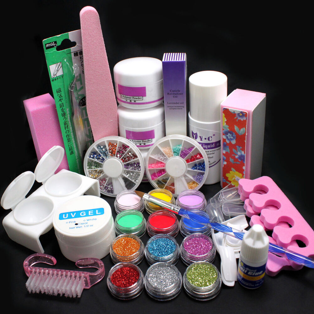 Best ideas about DIY Acrylic Nails Kits
. Save or Pin 21in1 DIY Acrylic Powder Glitter Nail Art Brush Glue UV Now.