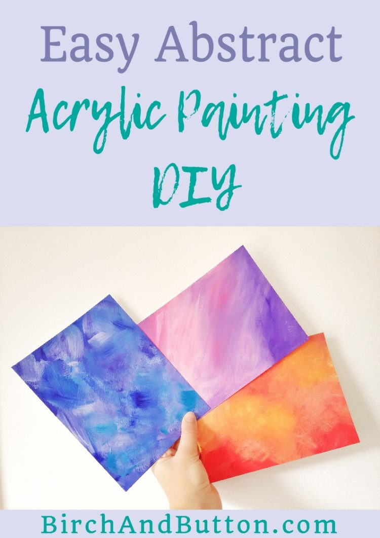 Best ideas about DIY Acrylic Paint
. Save or Pin Easy Abstract Acrylic Painting DIY Birch And Button Now.