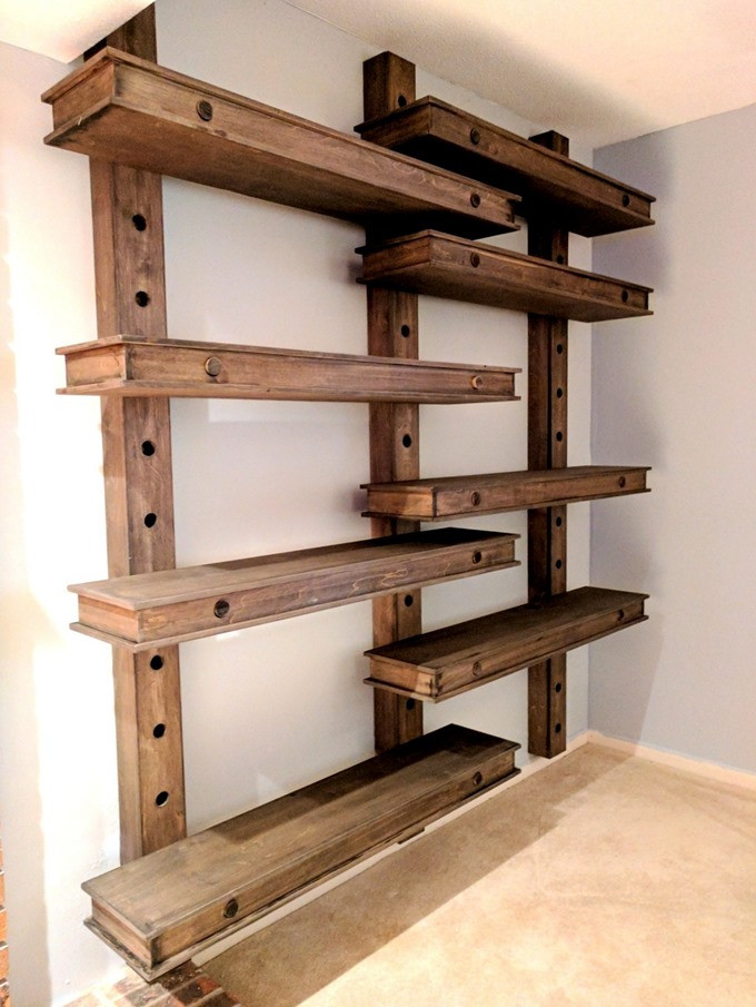 Best ideas about DIY Adjustable Shelves
. Save or Pin Over sized GIANT Pegboard Shelves that are Adjustable Now.