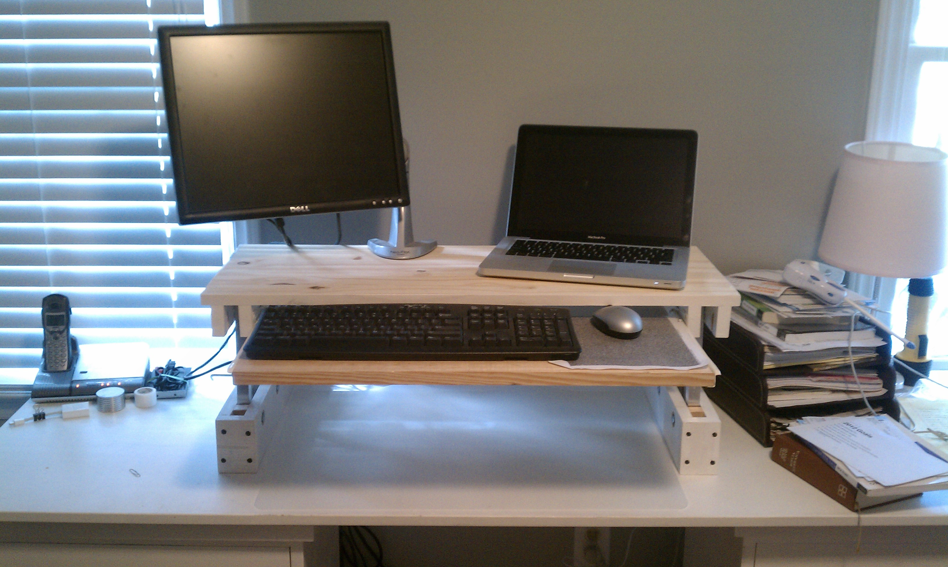 Best ideas about DIY Adjustable Standing Desk
. Save or Pin DIY Adjustable Desk for under $25 Now.