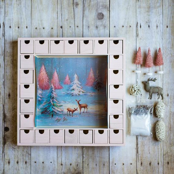 Best ideas about DIY Advent Calendar Kit
. Save or Pin DIY Wooden Christmas Advent Calendar Kit Pink by knollwoodlane Now.
