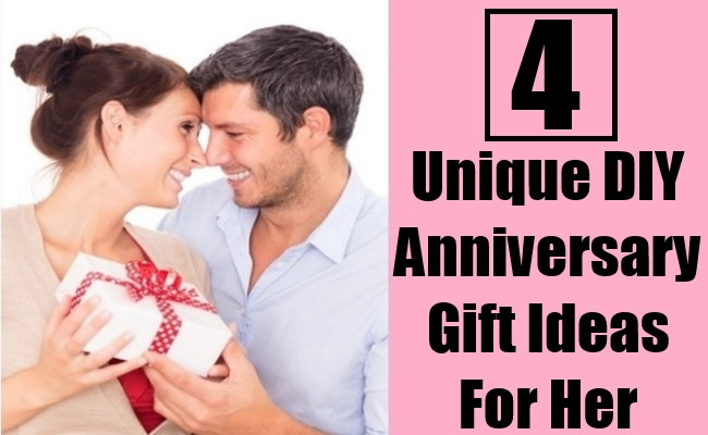 Best ideas about DIY Anniversary Gifts For Her
. Save or Pin 4 Unique DIY Anniversary Gift Ideas For Her Now.