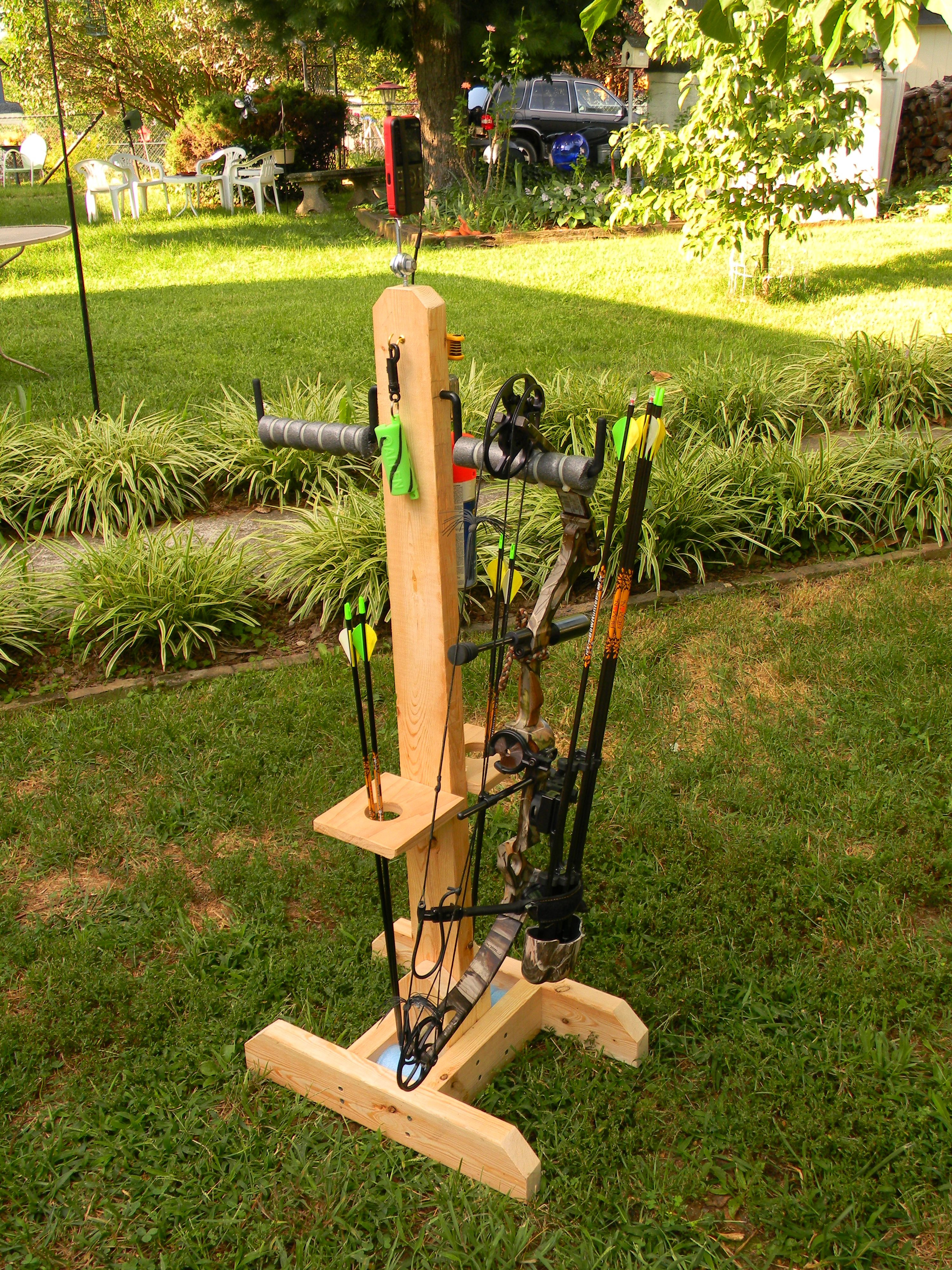 Best ideas about DIY Archery Target Stand
. Save or Pin DIY Archery Bow Stand using 2X4 s ladder hangers 18 Now.