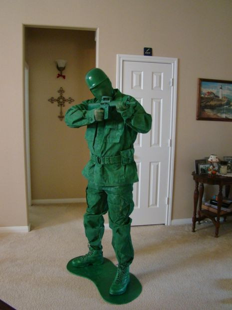 Best ideas about DIY Army Man Costume
. Save or Pin Toy Green Army Man Halloween Costume Now.