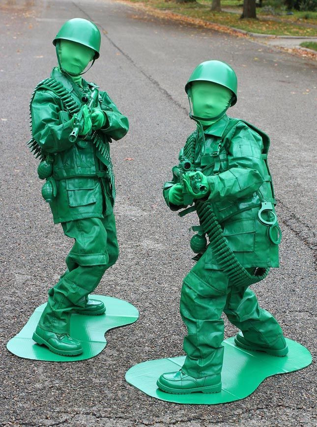 Best ideas about DIY Army Man Costume
. Save or Pin This Green Toy Army Men costume is too cool Now.