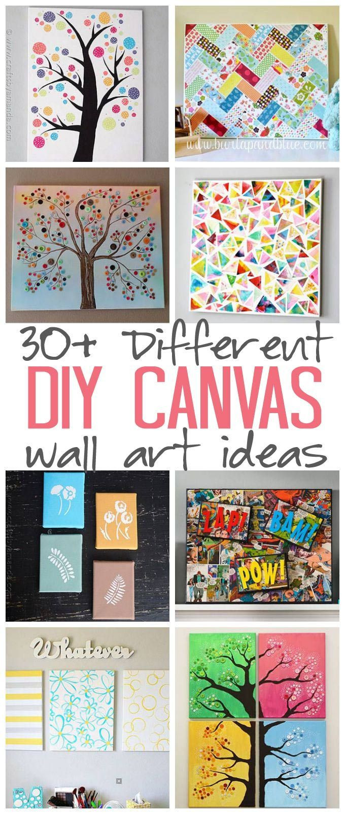 Best ideas about DIY Art And Craft For Adults
. Save or Pin DIY Canvas Wall Art Ideas Now.