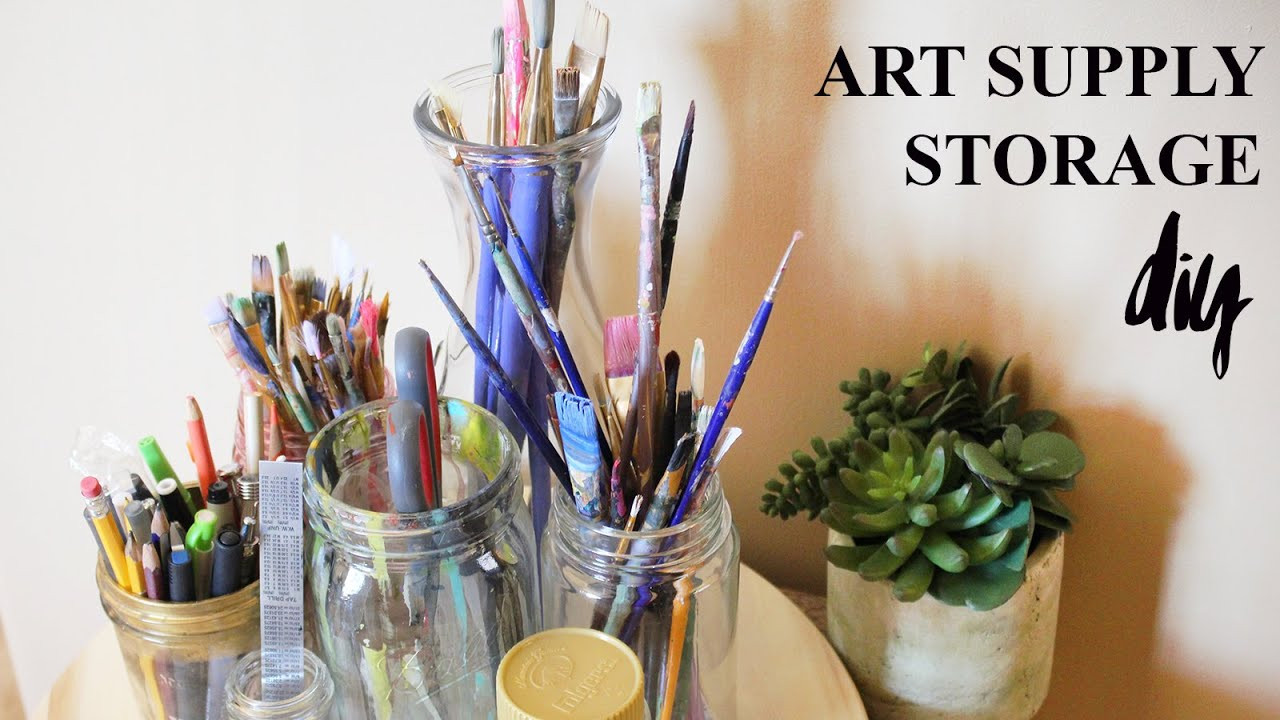 Best ideas about DIY Art Supply Organizer
. Save or Pin DIY Art Supply Storage Lazy Susan ♥ Paige Poppe Artist Now.