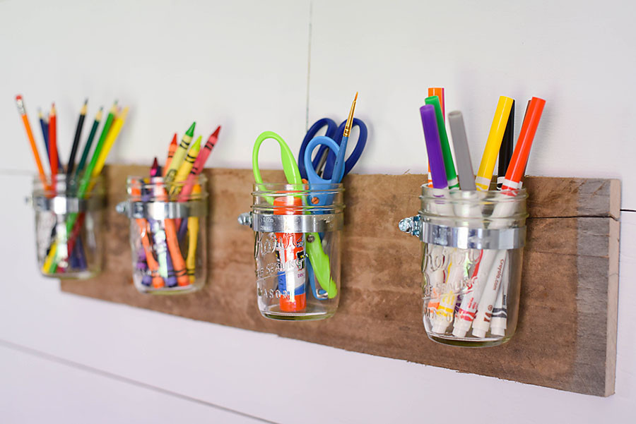 Best ideas about DIY Art Supply Organizer
. Save or Pin DIY Mason Jar Art Supply Organizer for Kids Our Now.