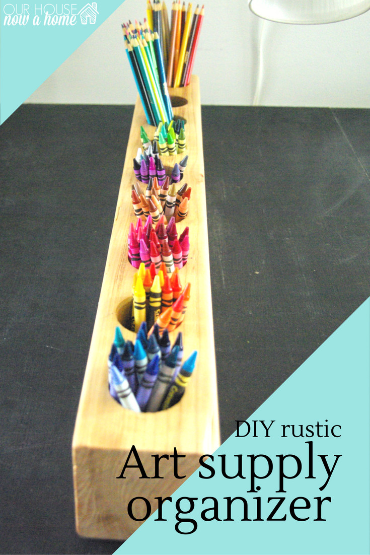 Best ideas about DIY Art Supply Organizer
. Save or Pin How to make a 4x4 wood and rustic art supply organizer Now.