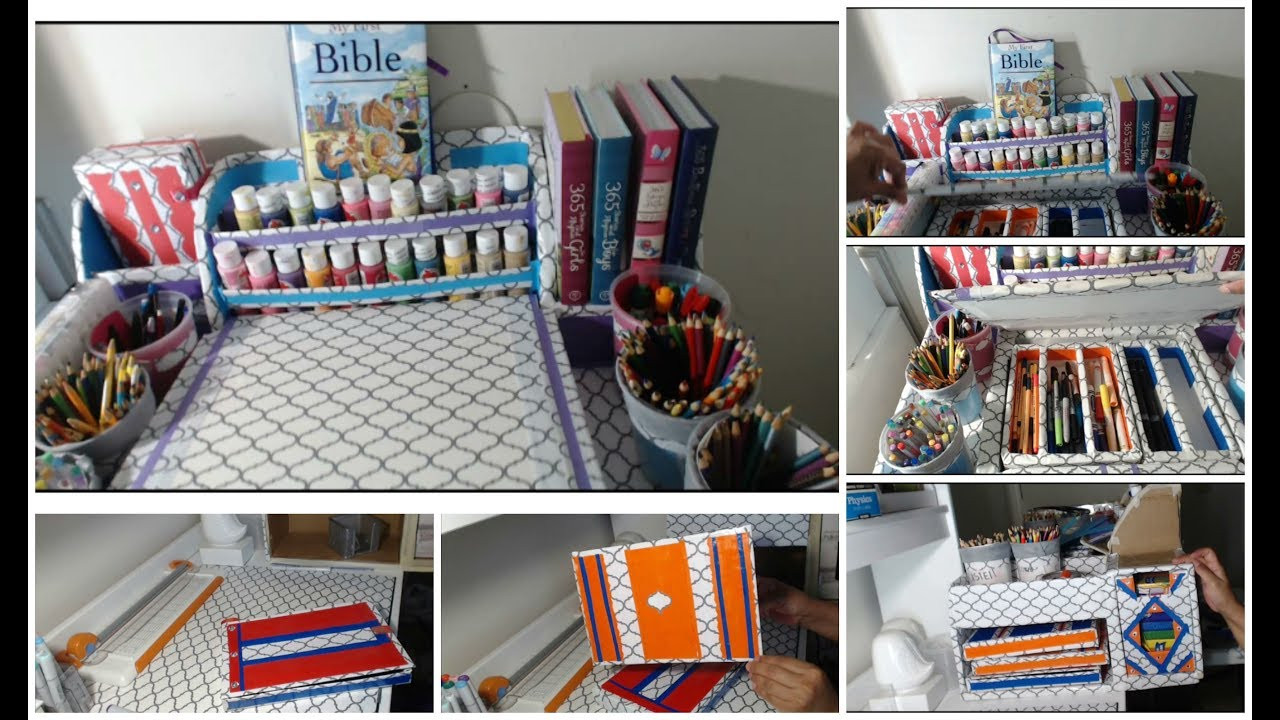 Best ideas about DIY Art Supply Organizer
. Save or Pin DIY Markers Organizer Back To School CARDBOARD IDEAS Now.