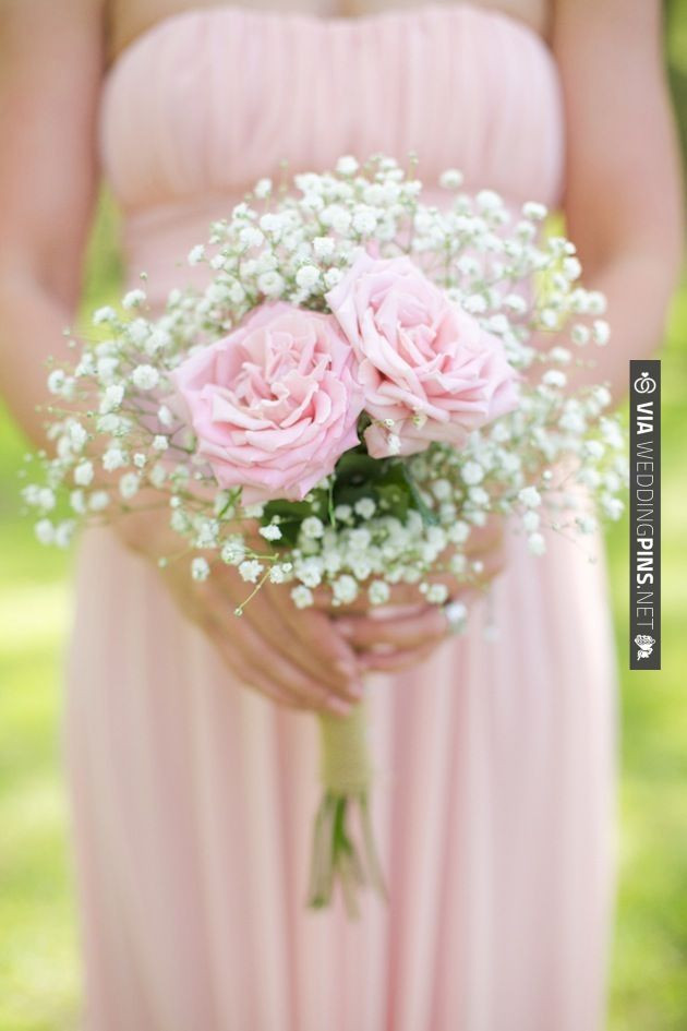 Best ideas about DIY Baby Breath Bouquet
. Save or Pin DIY rose and baby s breath bouquet wrapped in monogrammed Now.