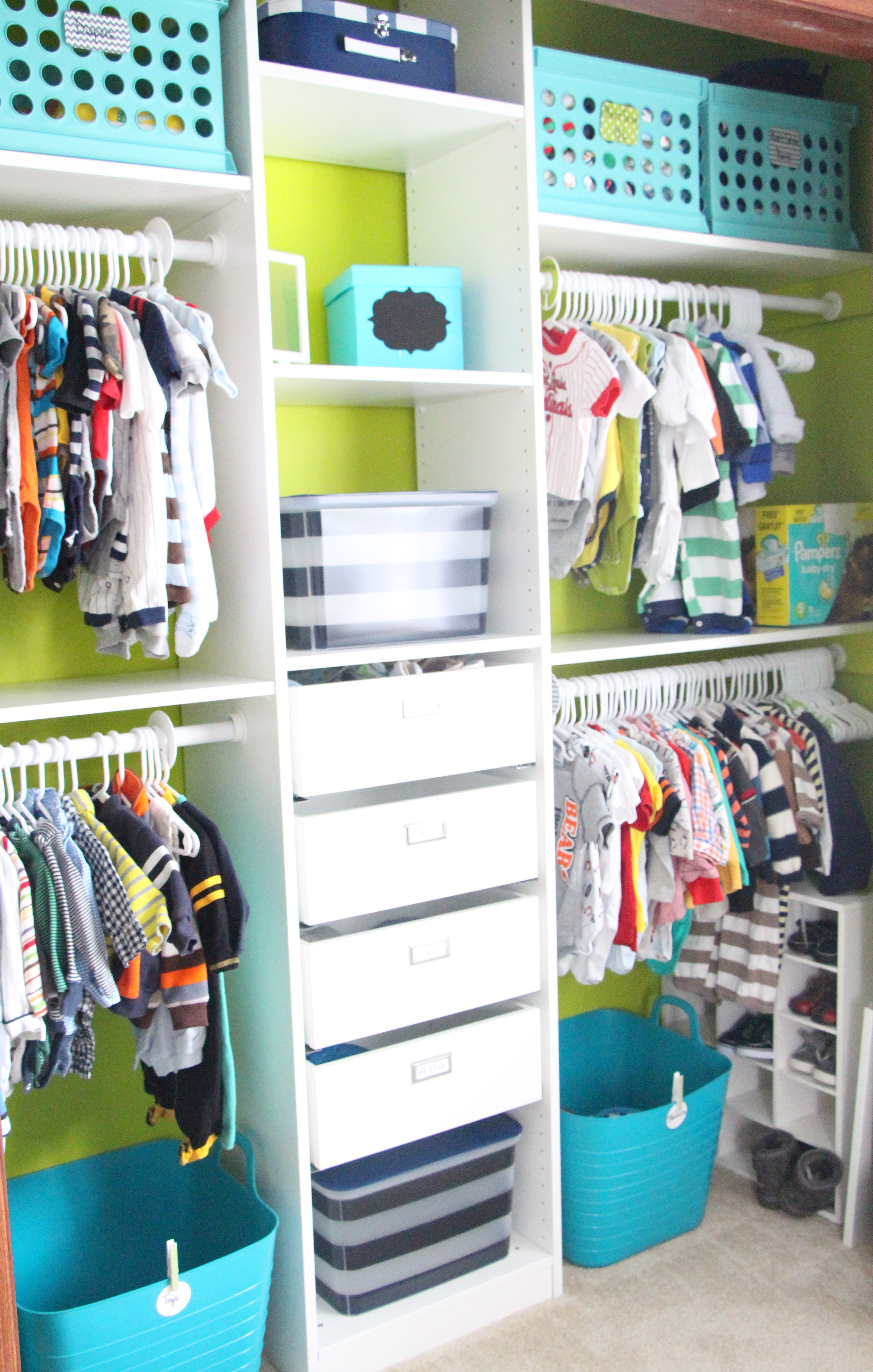 Best ideas about DIY Baby Closet
. Save or Pin Nursery Closet Makeover And the paint winner is Now.
