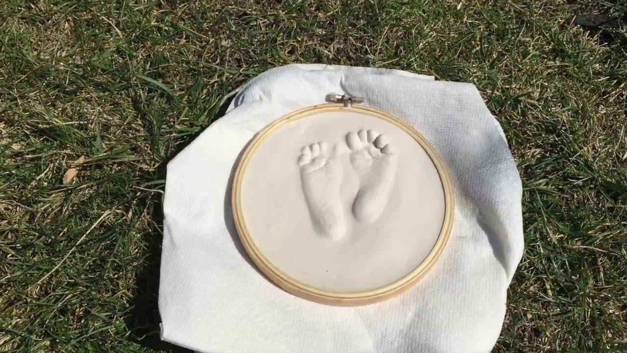 Best ideas about DIY Baby Footprints
. Save or Pin Baby footprint and handprint molds Now.