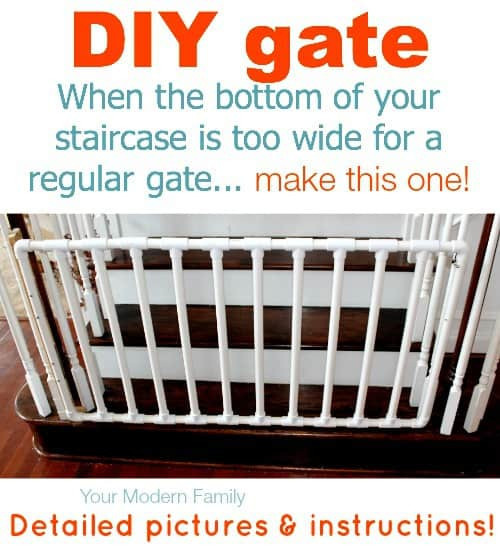 Best ideas about DIY Baby Gate For Large Opening
. Save or Pin DIY gate for bottom of wide staircase Now.