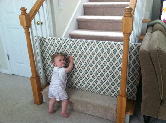 Best ideas about DIY Baby Gate For Large Opening
. Save or Pin DIY Baby Gate for Open Non Traditional Stairs and Banisters Now.