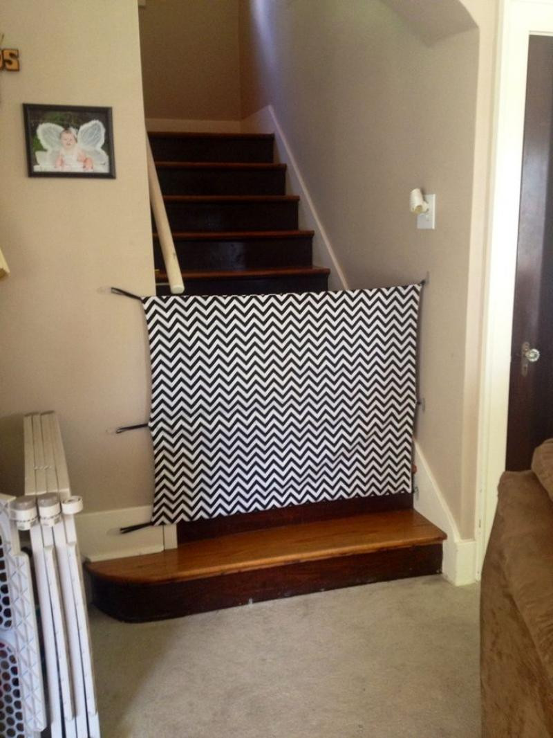 Best ideas about DIY Baby Gates For Stairs
. Save or Pin diy baby gates for stairs fabric material Now.