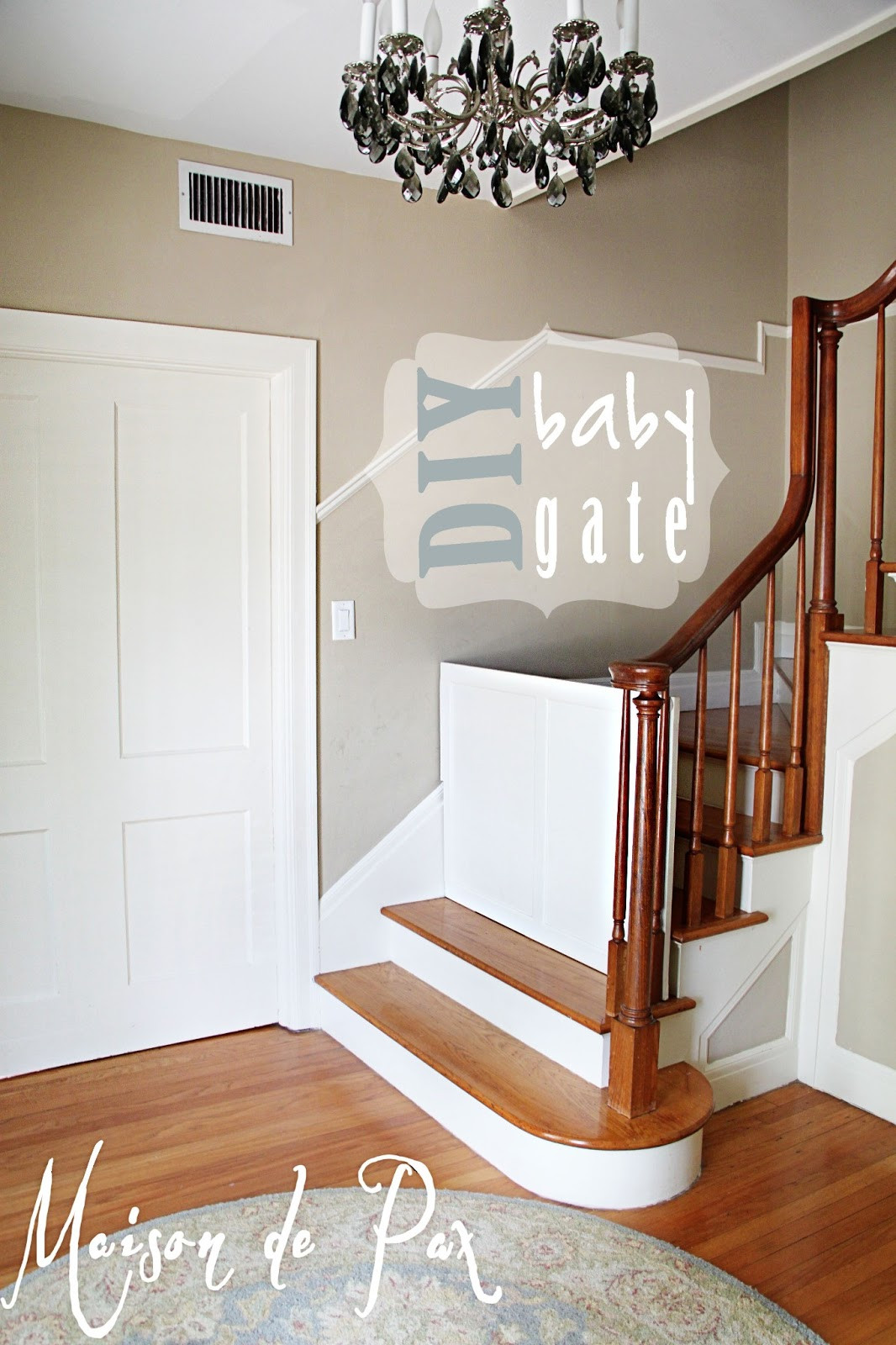 Best ideas about DIY Baby Gates For Stairs
. Save or Pin DIY Classy Baby Gate Maison de Pax Now.