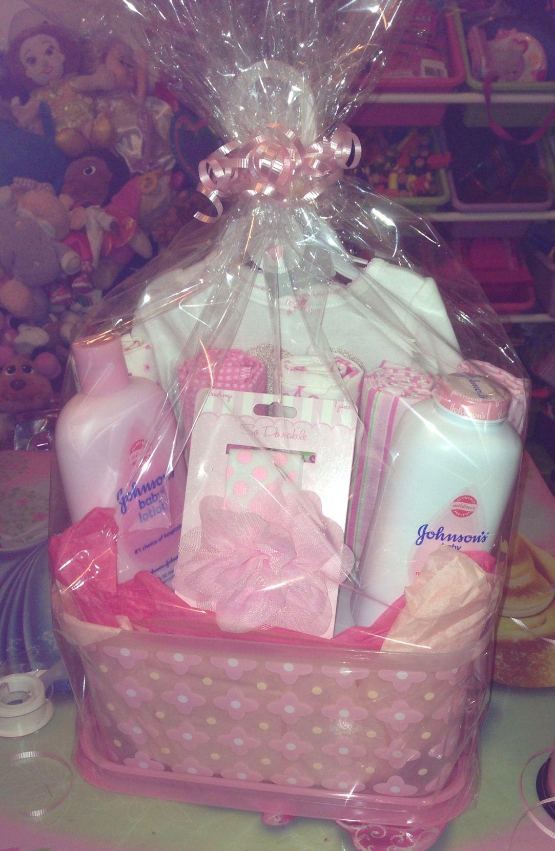 Best ideas about DIY Baby Gift Baskets
. Save or Pin DIY baby shower t basket for a girl Now.