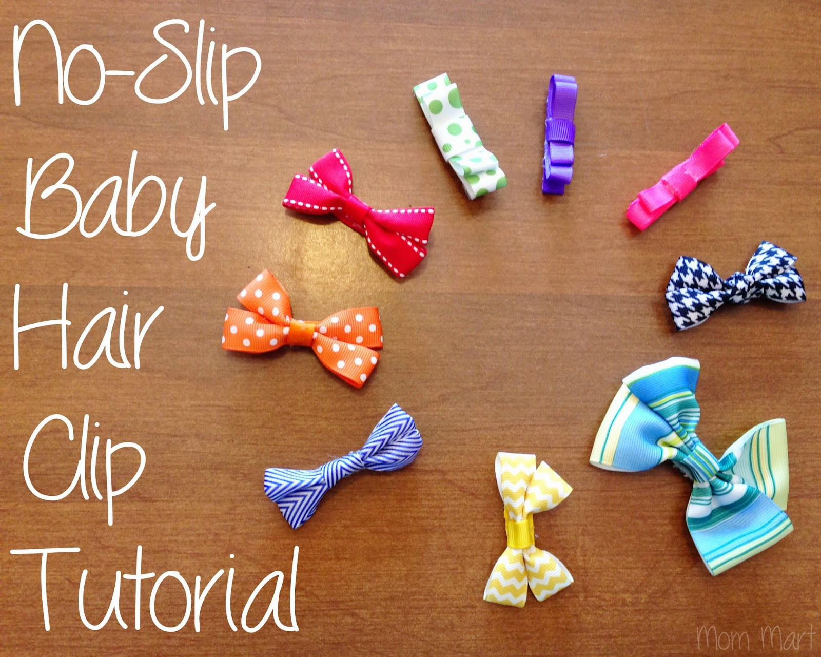 Best ideas about DIY Baby Hair Bow
. Save or Pin Mom Mart DIY baby hair clips with a no slip grip Tutorial Now.