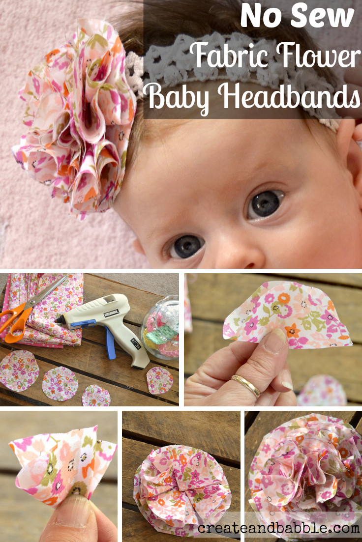 Best ideas about DIY Baby Headband
. Save or Pin Fabric Flower Baby Headbands Create and Babble Now.