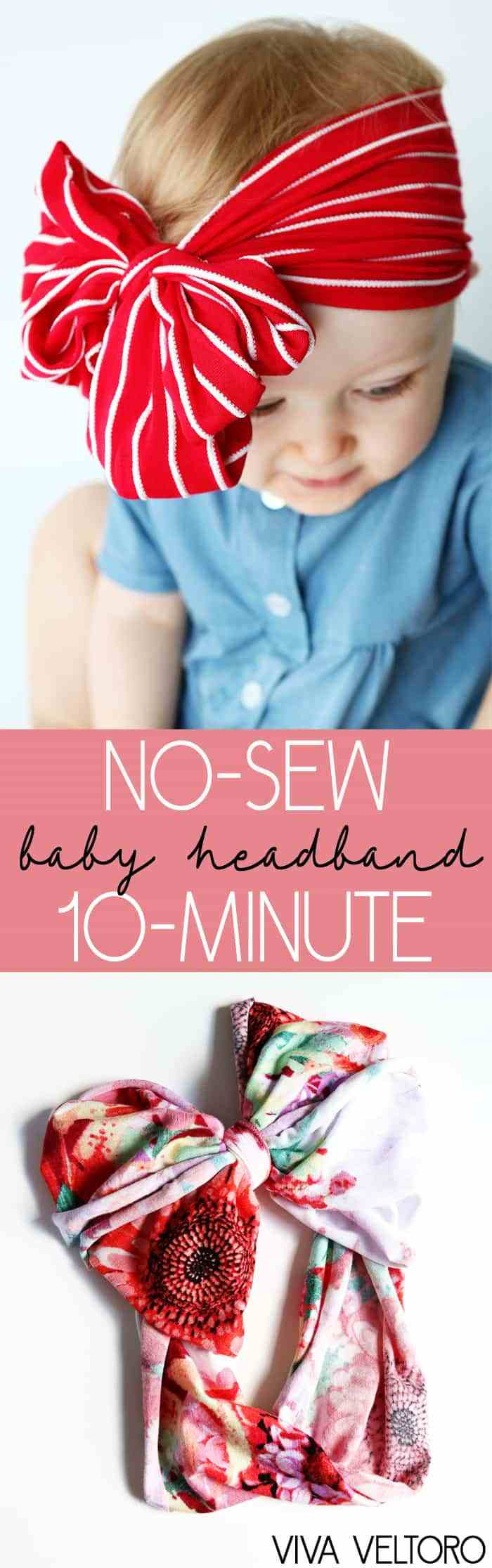 Best ideas about DIY Baby Headbands No Sew
. Save or Pin 10 Minute DIY No Sew Baby Headband Viva Veltoro Now.