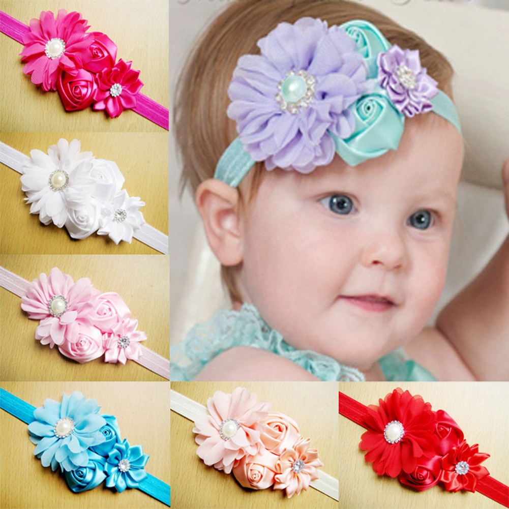 Best ideas about DIY Baby Headbands With Flowers
. Save or Pin Baby Girl Hair Bow Headband DIY Bow Flower Elastic Hair Now.