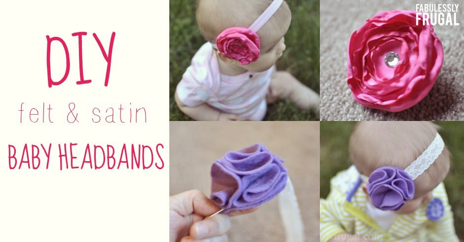 Best ideas about DIY Baby Headbands With Flowers
. Save or Pin How to Make Baby Headbands Satin and Felt Flowers Now.