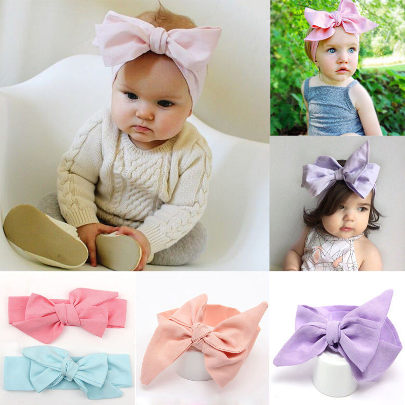 Best ideas about DIY Baby Headwrap
. Save or Pin DIY Baby Kids Girl Turban Knot Headband Big Bow Adjustable Now.