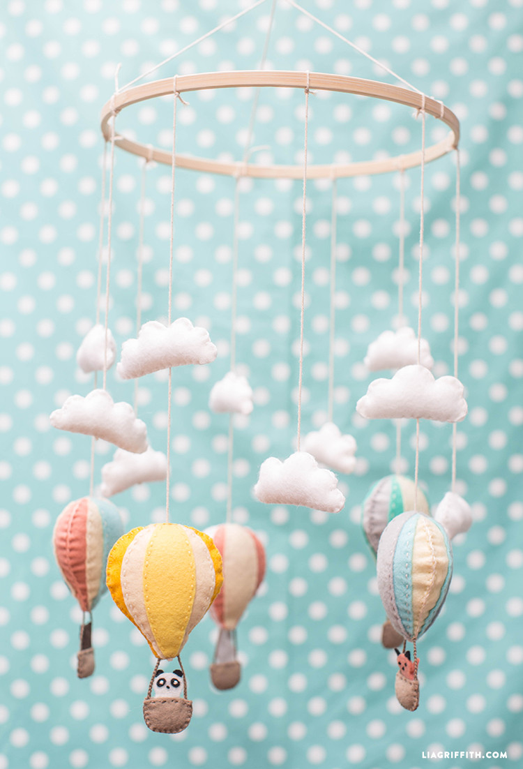 Best ideas about DIY Baby Mobile
. Save or Pin Hot Air Balloon Baby Mobile Lia Griffith Now.