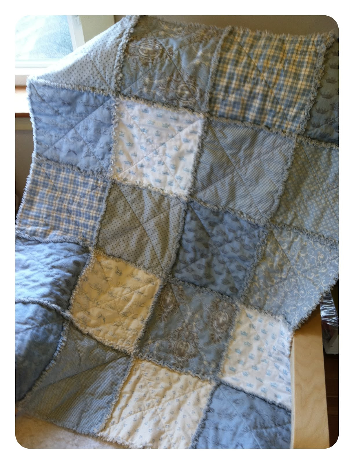 Best ideas about DIY Baby Quilt
. Save or Pin Layer Cake Rag Quilt – DIY Now.