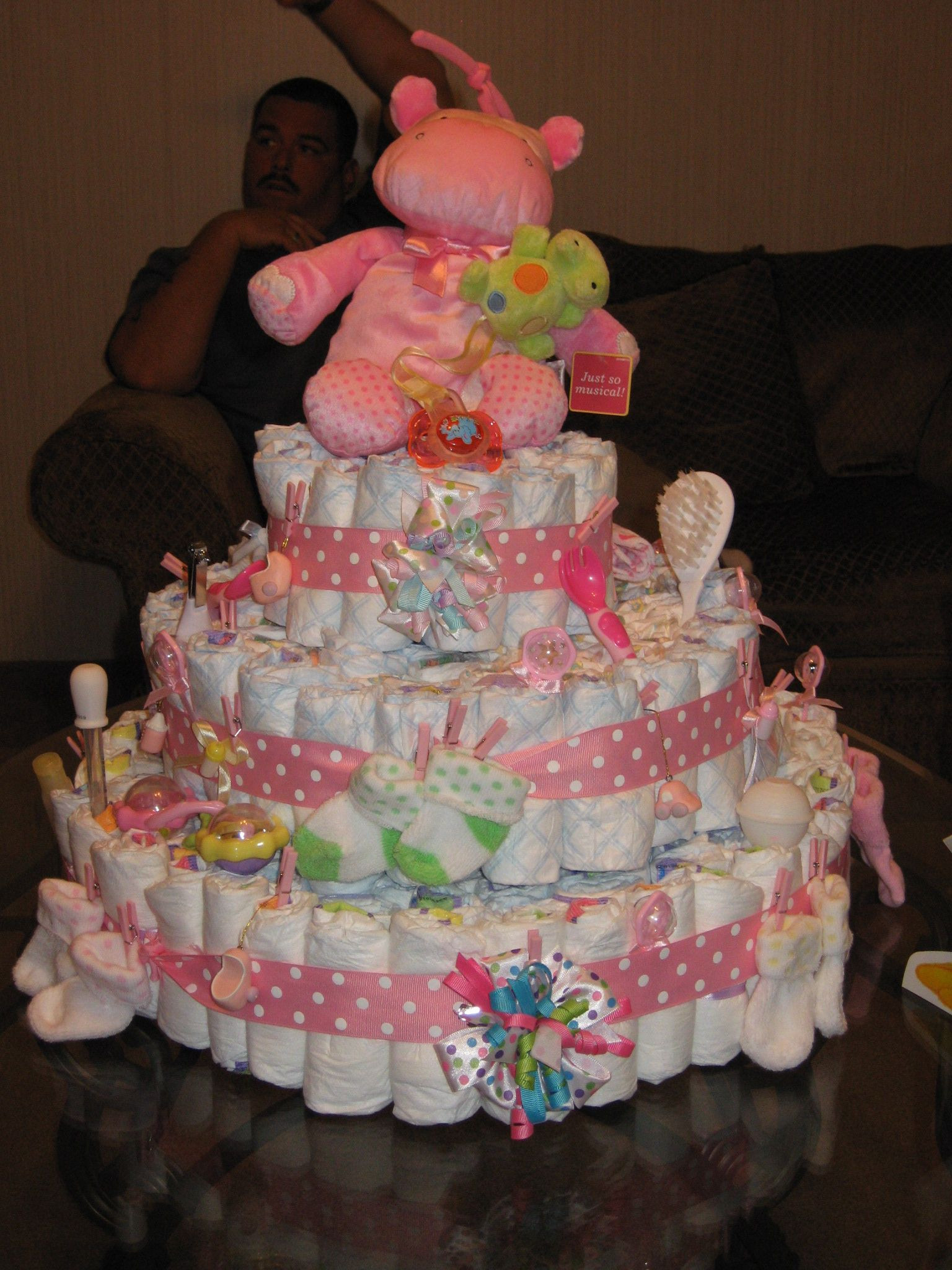 Best ideas about DIY Baby Shower Cake
. Save or Pin How To Make a DIY Diaper Cake Now.