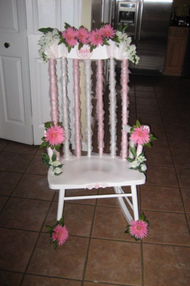 Best ideas about DIY Baby Shower Chair
. Save or Pin Baby Shower Decorated Rocking Chair Now.