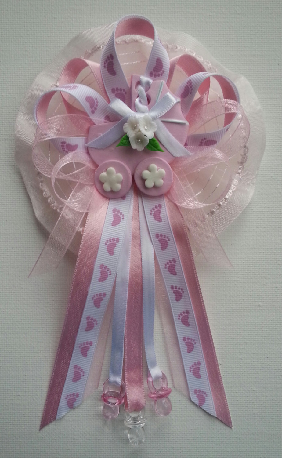 Best ideas about DIY Baby Shower Corsages
. Save or Pin Pink Baby Shower Mommy corsage with carriage by Now.
